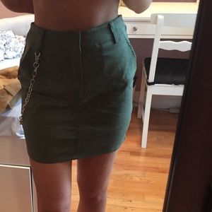 Better Be olive bodycon high waisted skirt